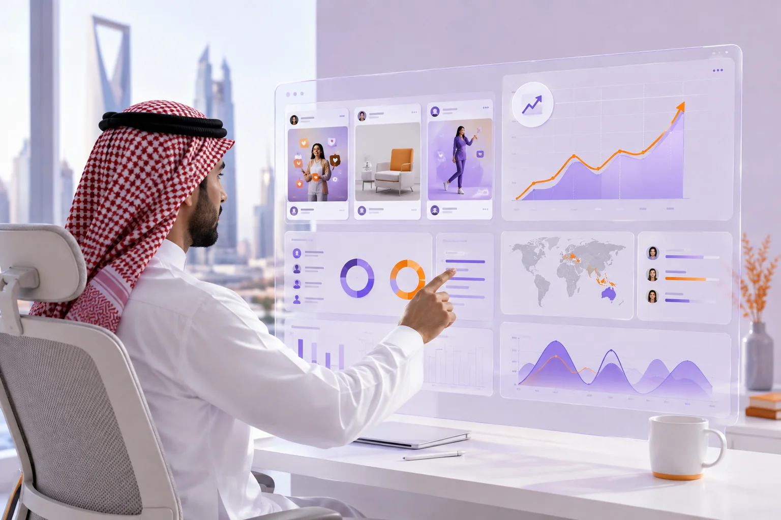 مختص حملات يراجع أداء الإعلانات